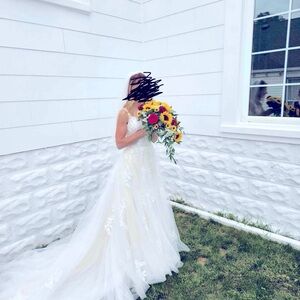 Wedding Dress size 6 worn once.